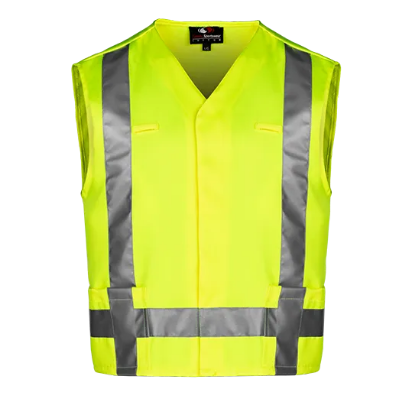 Picture of VT131 Custom Hi-vis safety vest with Velcro closure & 3M reflective tape