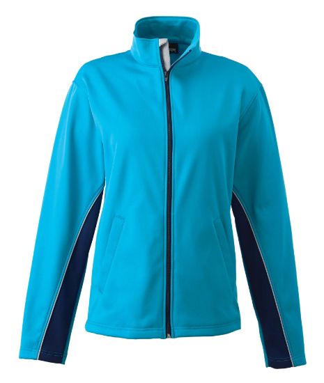 Picture of JK529 Custom Unlined two-toned softshell jacket with piping detail