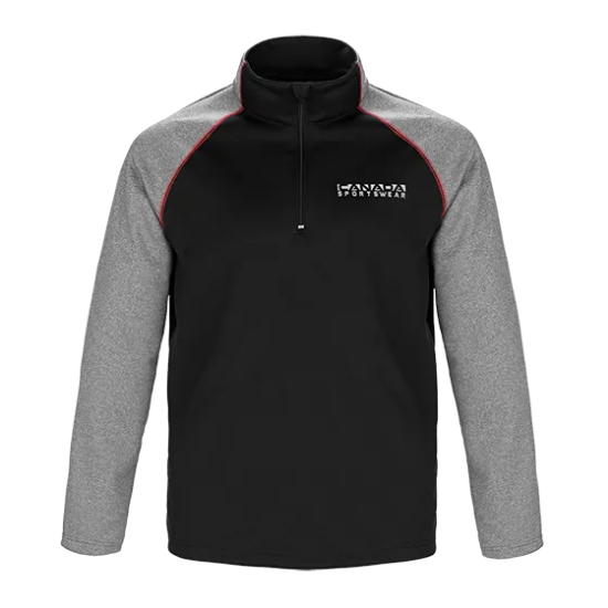 Picture of PO212 Custom Two-toned 1/4 zip pullover with contrast stitching