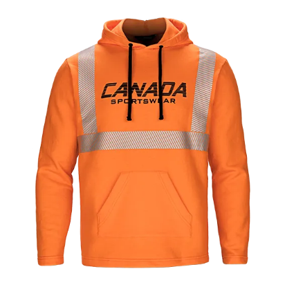 Picture of PO174 Custom Hi-vis hood with 3M segmented reflective tape
