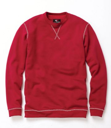 Picture of PO159 Custom Crew neck pullover with contrast stitching