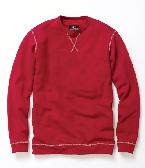 Picture of PO159 Custom Crew neck pullover with contrast stitching