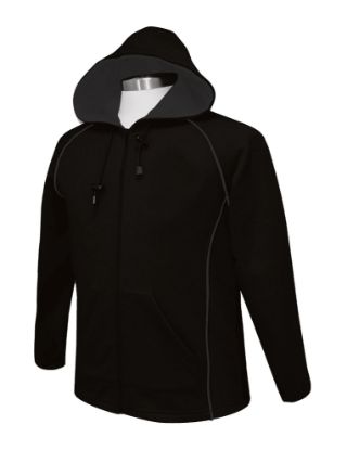 Picture of PO121 Custom Full zip hoody with contrast piping & hood lining