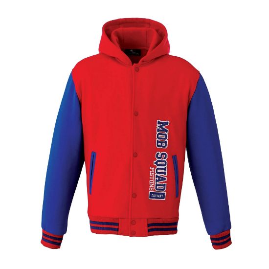 Picture of JK402 Custom Unlined lightweight varsity jacket with hood