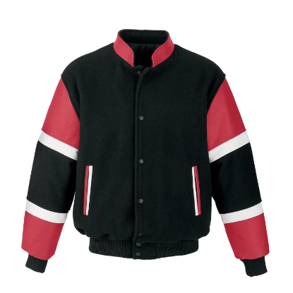 Picture of JK325 - Custom Melton and Leather Varsity Jacket