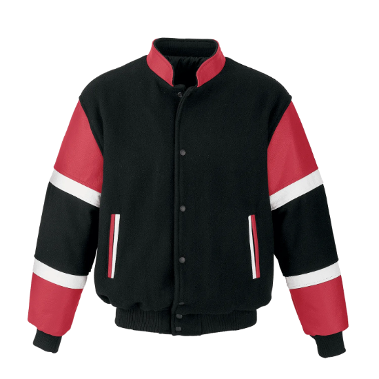 Picture of JK325 - Custom Melton and Leather Varsity Jacket