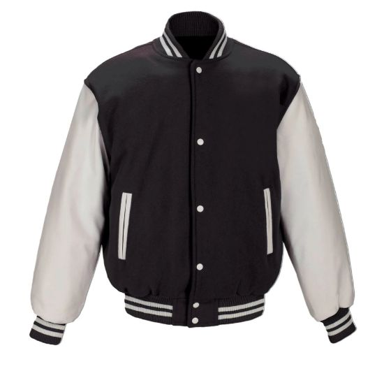 Picture of JK382 - Custom Melton and Leather Varsity Jacket