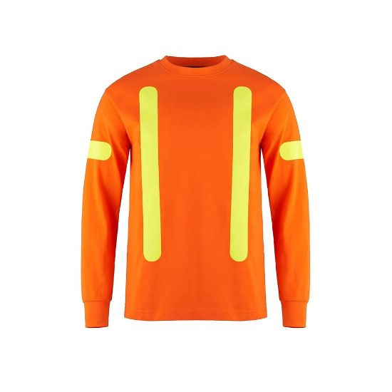 Picture of CX2 Workwear - Citadel - Adult Cotton Long Sleeve Safety T-Shirt