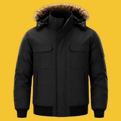 Picture of L06075 - Intense - DISCONTINUED - Men's Cold Weather Bomber Jacket w/ Detachable Hood