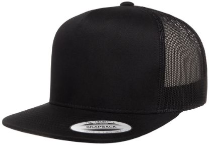 Picture of Yupoong - YP Classics 5 Panel Flat Peak Snap Back Trucker Cap