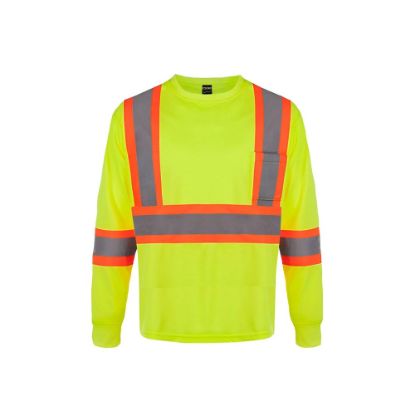 Picture of CX2 Workwear - Beacon - Long Sleeve Hi-Vis T-Shirt