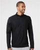 Picture of A295 - Men's Textured Quarter-Zip Pullover