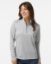 Picture of A594 - Women's Space Dyed Quarter-Zip Pullover