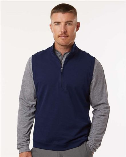 Picture of A599 - Men's Club Quarter-Zip Vest