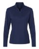 Picture of A709 - Women's Textured Stripe Quarter-Zip Pullover