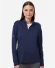 Picture of A709 - Women's Textured Stripe Quarter-Zip Pullover