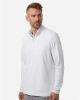 Picture of A708 - Men's Textured Stripe Quarter-Zip Pullover