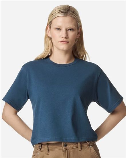 Picture of 102 - Women's Fine Jersey Mid-Length Boxy Tee