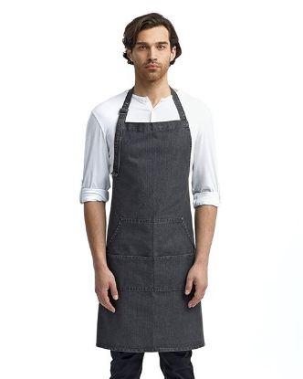 Picture of RP126 - Jeans Stitch Denim Bib Apron
