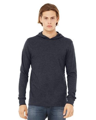 Picture of 3512 - Unisex Jersey Hooded Long Sleeve Tee