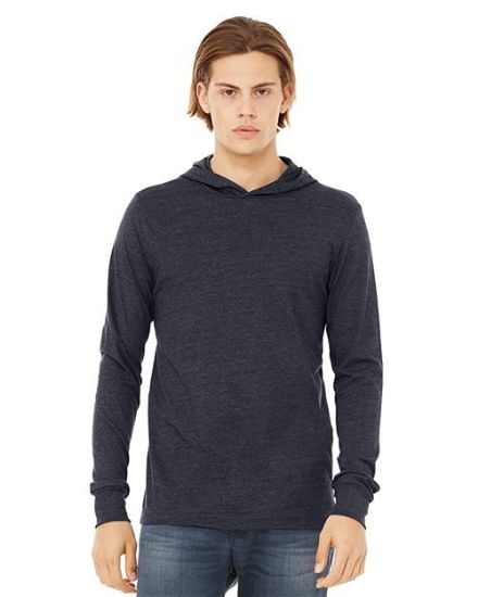 Picture of 3512 - Unisex Jersey Hooded Long Sleeve Tee