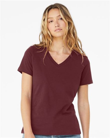 Picture of 6405 - Women’s Relaxed Jersey V-Neck Tee