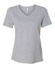 Picture of 6405CVC - Women's Relaxed Heather CVC V-Neck Tee