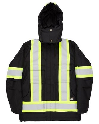 Picture of HVNCH3T - Tall Safety Striped Arctic Insulated Chore Coat