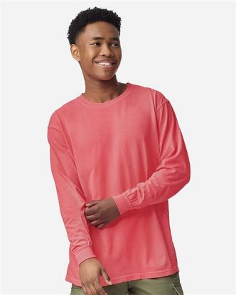 Picture of 6014 - Unisex Garment-Dyed Heavyweight Long Sleeve T-Shirt