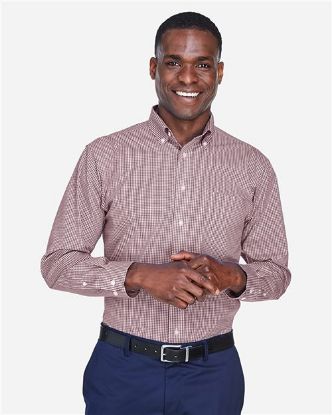Picture of D640 - Men's Crown Collection® Gingham Check Woven Dress Shirt