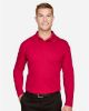 Picture of DG20L - Men's CrownLux Performance® Plaited Long Sleeve Polo