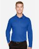 Picture of DG20L - Men's CrownLux Performance® Plaited Long Sleeve Polo