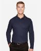 Picture of DG20LT - Men's Tall CrownLux Performance® Plaited Long Sleeve Polo