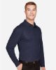 Picture of DG20LT - Men's Tall CrownLux Performance® Plaited Long Sleeve Polo