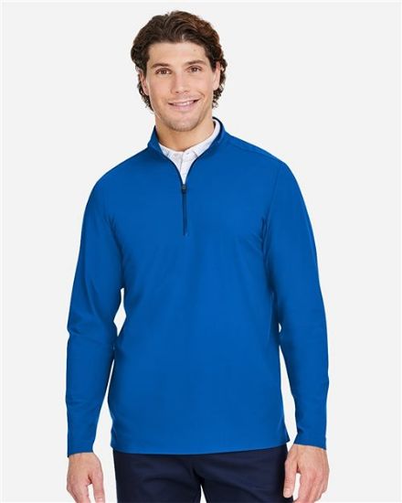Picture of DG410 - Men's CrownLux Performance® Windsor Welded Quarter-Zip Pullover