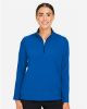 Picture of DG410W - Women's CrownLux Performance® Windsor Welded Quarter-Zip Pullover