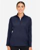 Picture of DG410W - Women's CrownLux Performance® Windsor Welded Quarter-Zip Pullover