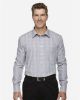 Picture of DG520 - Men's Crown Collection® Glen Plaid Woven Dress Shirt