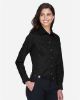 Picture of DG530W - Women's Crown Collection® Solid Stretch Twill Woven Dress Shirt