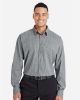 Picture of DG535 - Men's CrownLux Performance® Tonal Mini Check Woven Dress Shirt