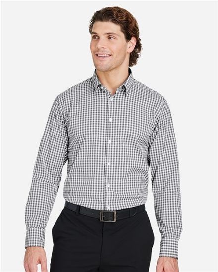 Picture of DG536 - Men's CrownLux Performance® Gingham Dress Shirt