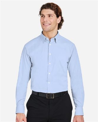 Picture of DG537 - Men's CrownLux Performance® Microstripe Dress Shirt