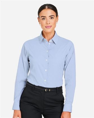 Picture of DG537W - Women's CrownLux Performance® Microstripe Dress Shirt