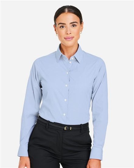 Picture of DG537W - Women's CrownLux Performance® Microstripe Dress Shirt