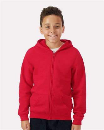 Picture of 18600B - Youth Heavy Blend™ Full-Zip Hooded Sweatshirt