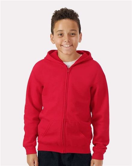 Picture of 18600B - Youth Heavy Blend™ Full-Zip Hooded Sweatshirt
