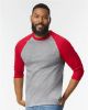 Picture of 5700 - Unisex Heavy Cotton™ Raglan Three-Quarter Sleeve T-Shirt