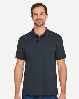 Picture of M205P - Men's Valiant Cotton Snag Protect Pocket Polo