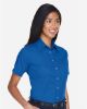 Picture of M500SW - Women's Easy Blend™ Short Sleeve Twill Dress Shirt with Stain-Release