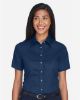 Picture of M500SW - Women's Easy Blend™ Short Sleeve Twill Dress Shirt with Stain-Release
